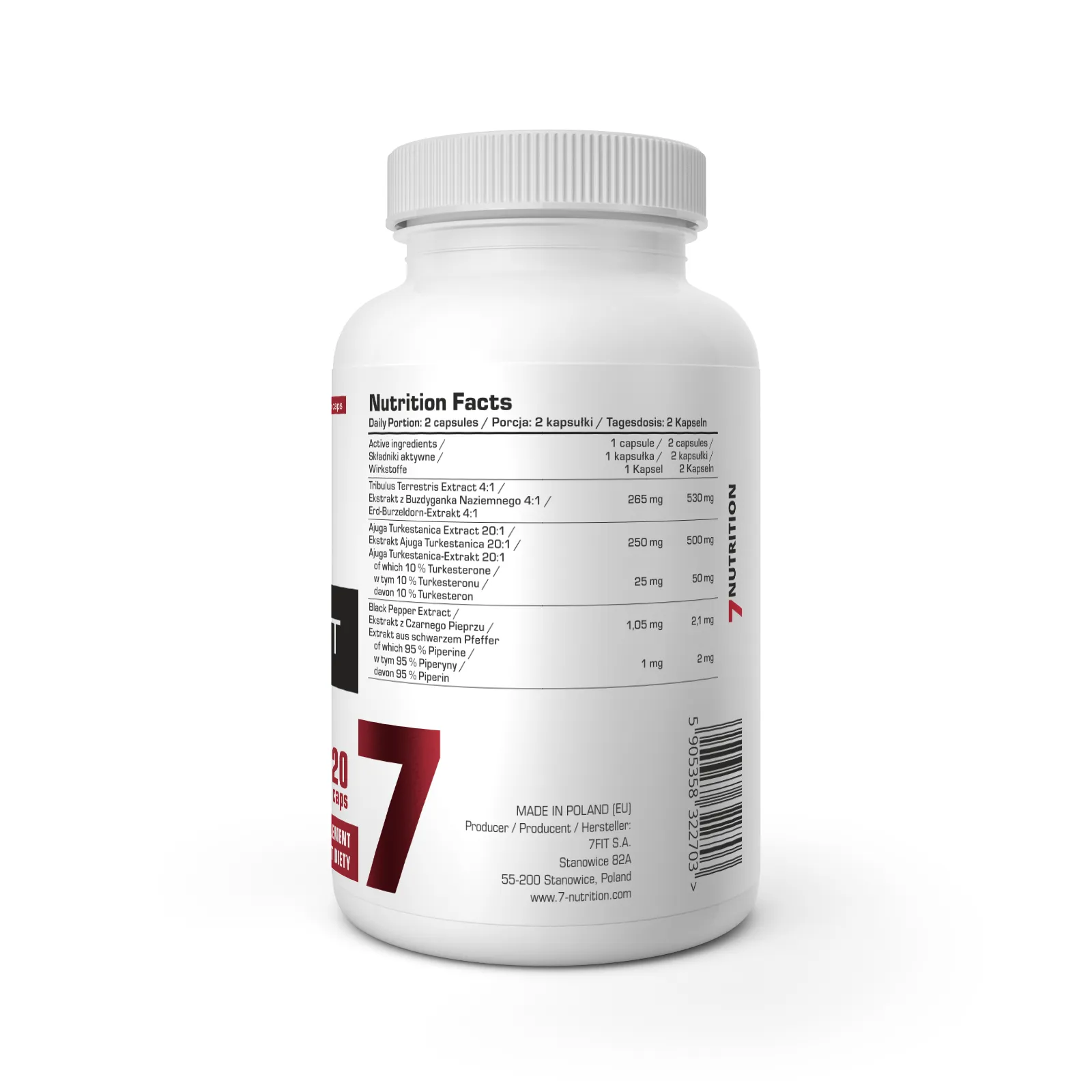 7Nutrition - Testo Blast - 120 vege caps