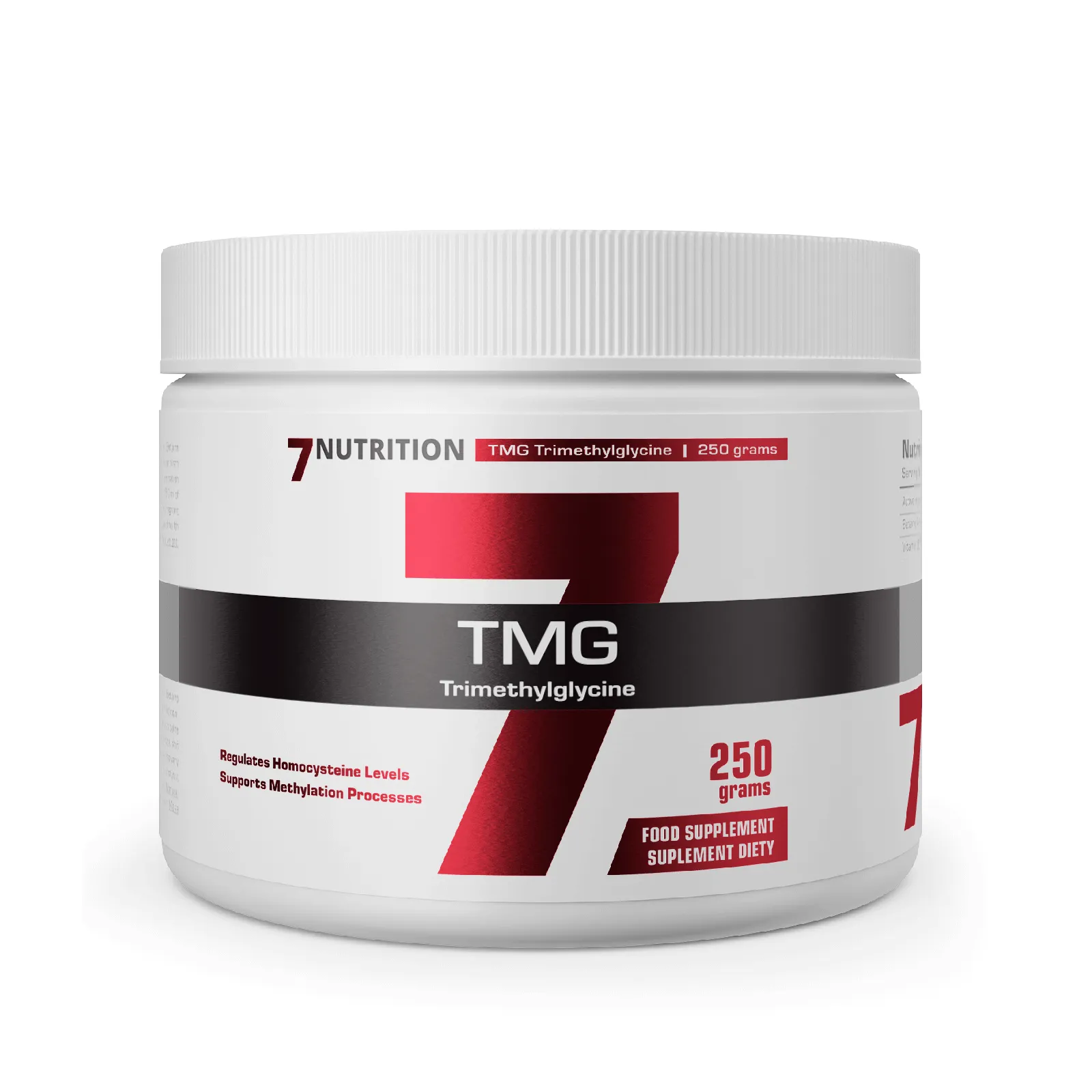 7Nutrition - TMG 250g етикет с информация за продукта