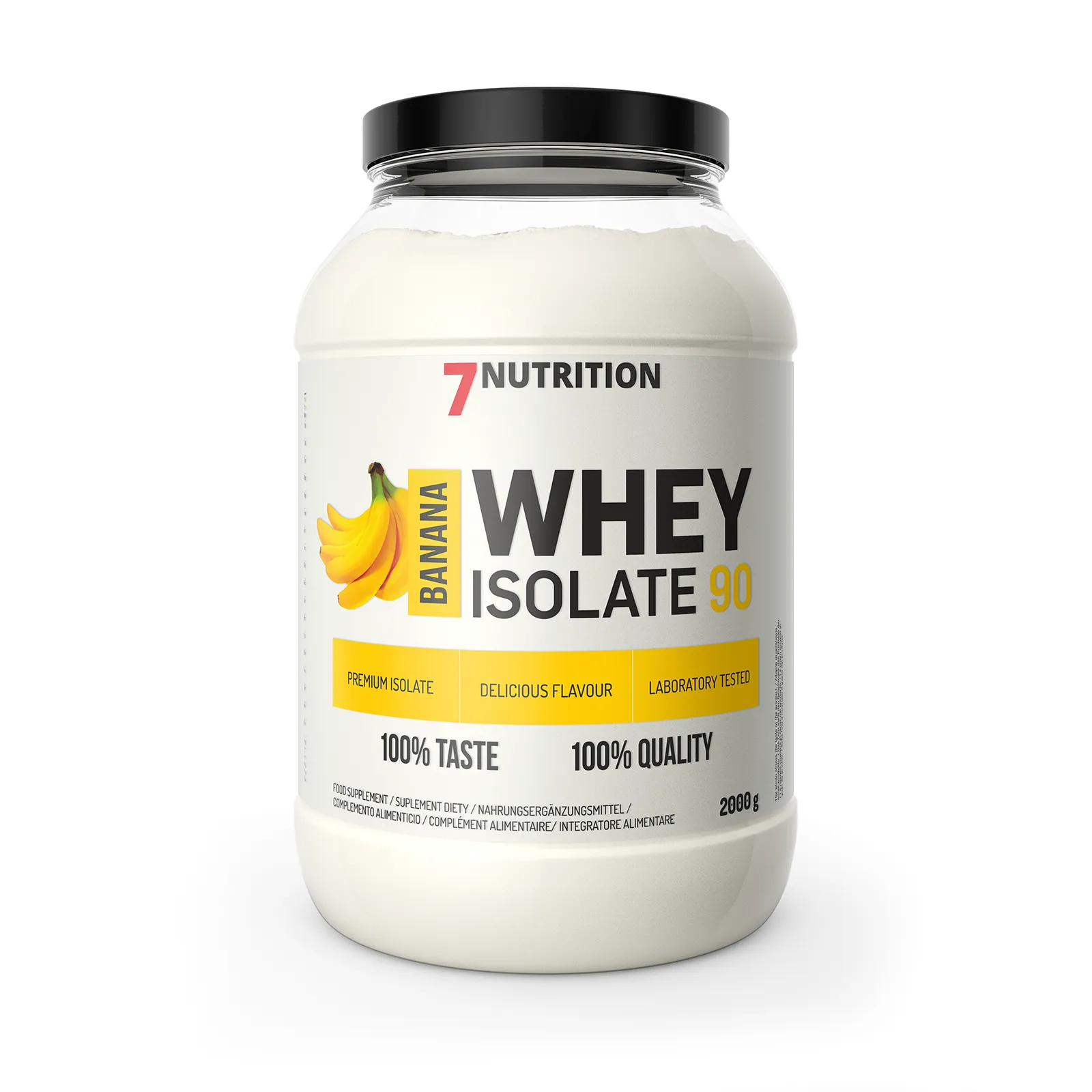 7Nutrition - Whey Isolate 90 2000g банан етикет и информация